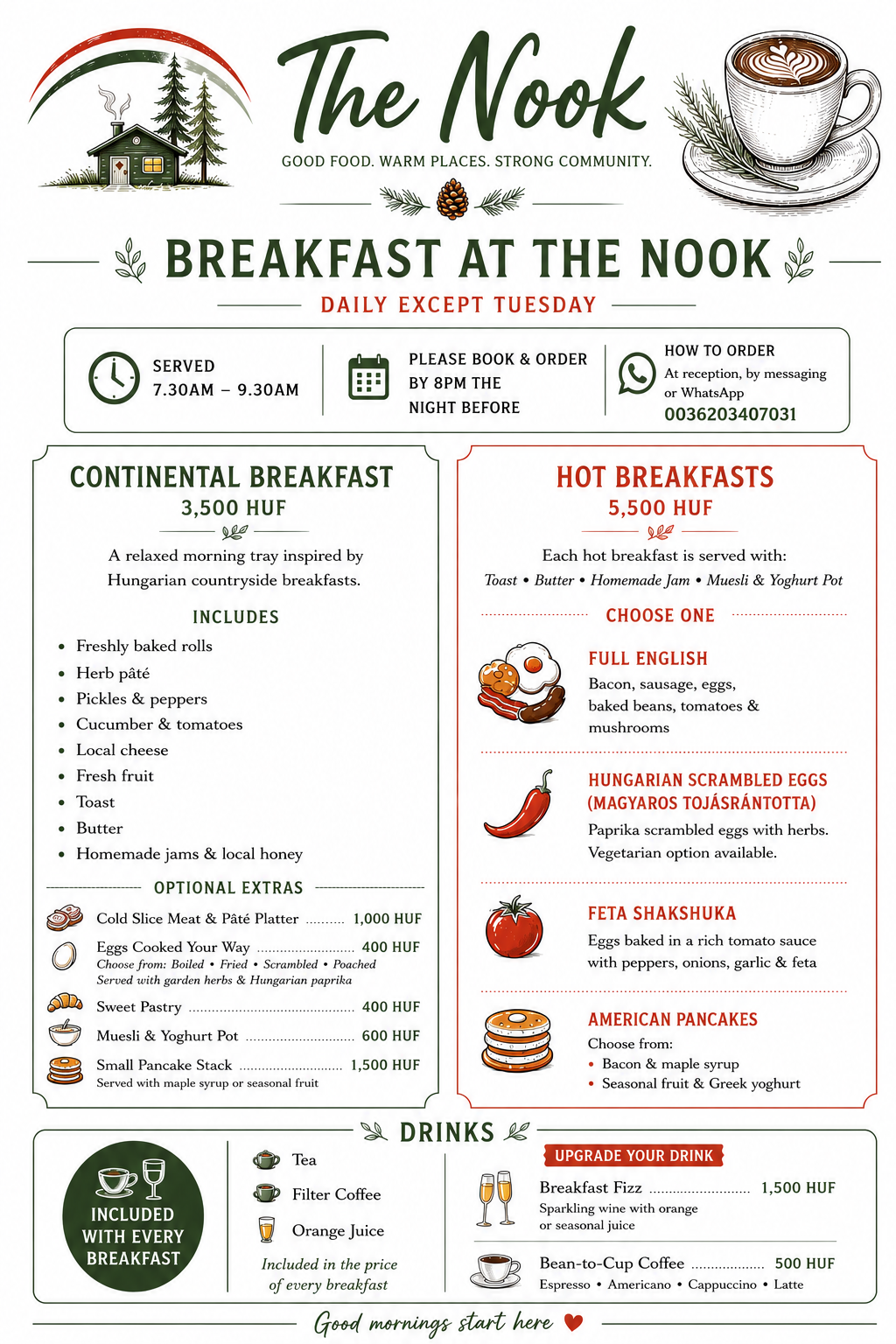 Breakfast at the Nook