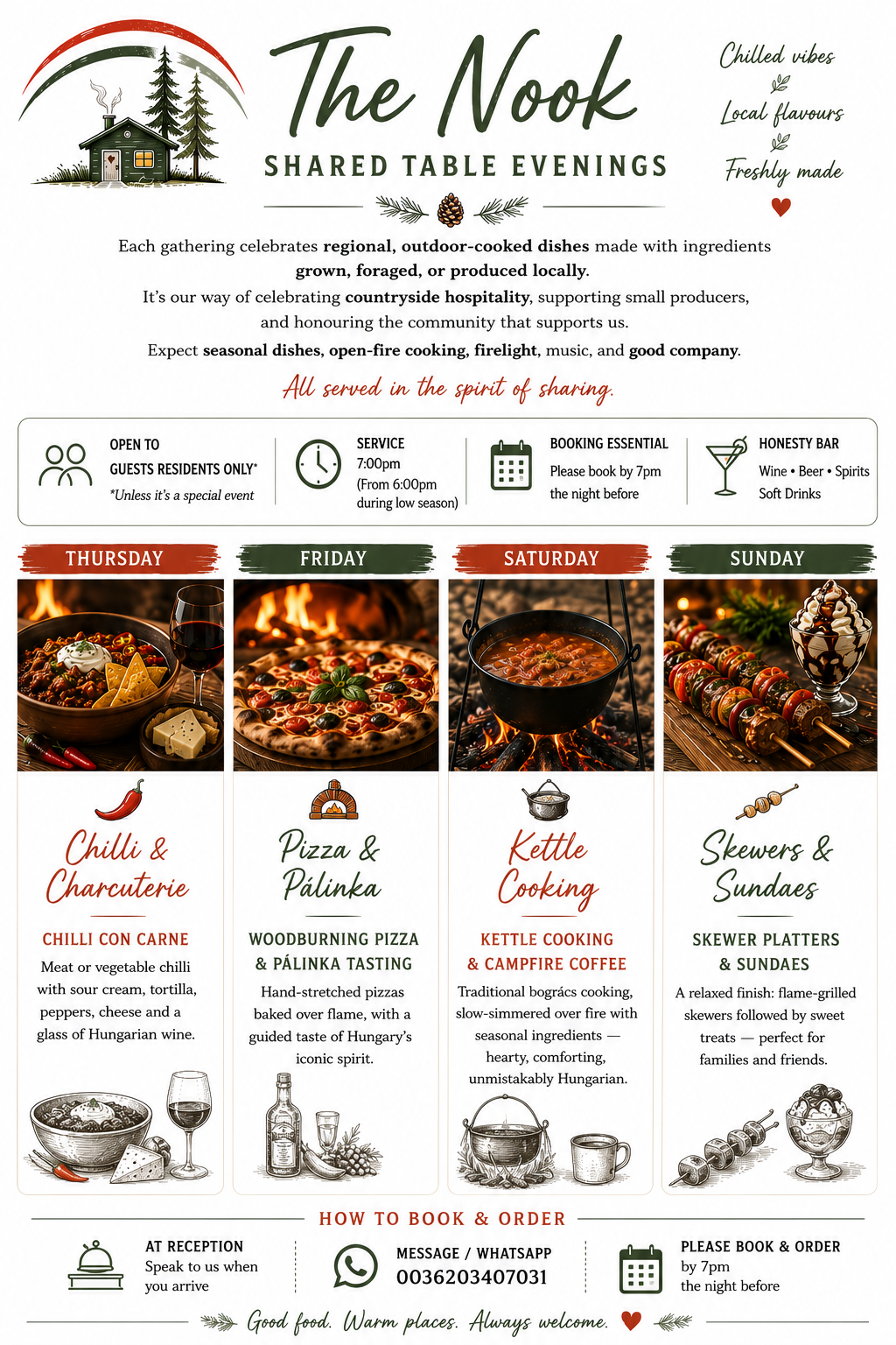 Shared table meals